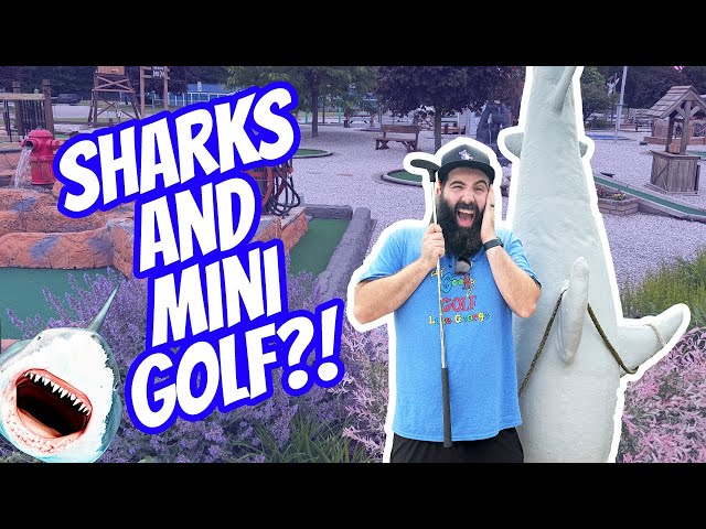 Sharks, Outhouses, and Giant Bears at Unique Mini Golf Course!