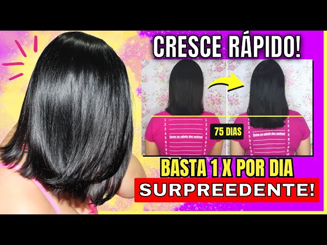 Descobri a forma mais rápida de PARAR A QUEDA CAPILAR e FAZER CRESCER RÁPIDO O CABELO