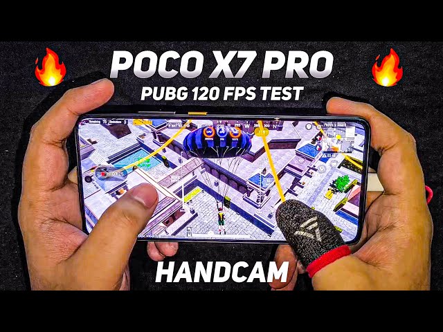 POCO X7 PRO🔥NEW UPDATE HYPER OS 2.0.3.0 PUBG 120 FPS TEST & HANDCAM #pocox7pro #pocox6pro #poco