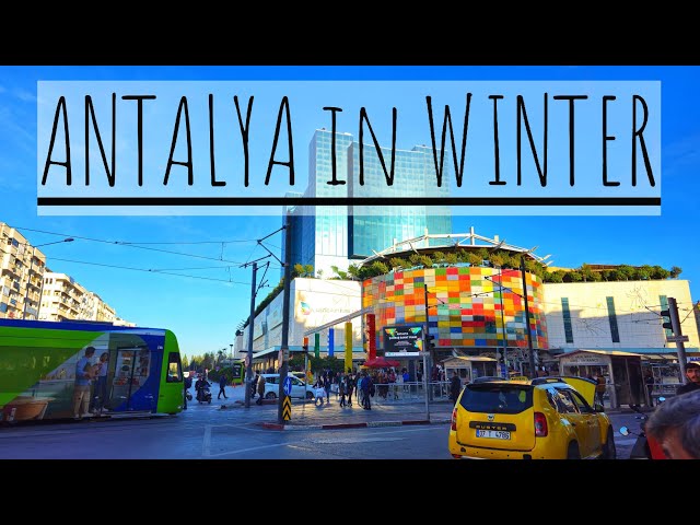 TÜRKIYE 🇹🇷 ANTALYA in winter ❄️ 11.01.2024 4K HDR no commentary