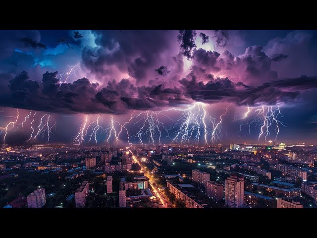 Fall Asleep Fast & Easy on Stormy Night | Thunderstorm, Torrential Rain & Thunder | White Noise