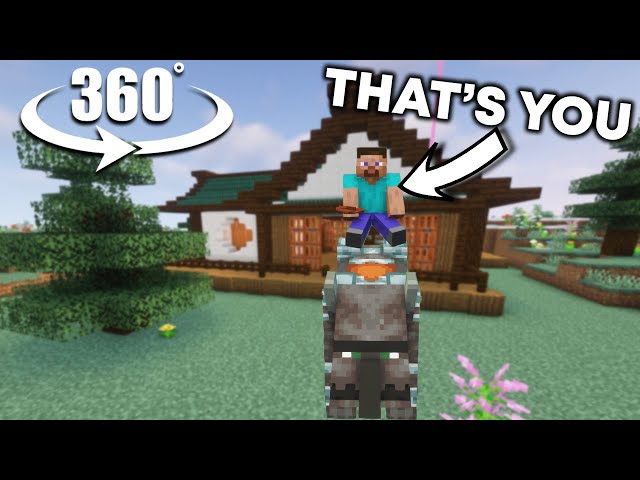 You're Steve riding a Ravager Raiding a Village...