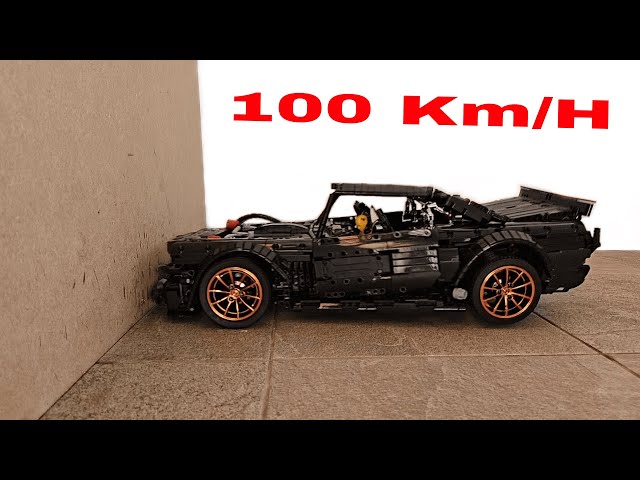 Ford Mustang Hoonicorn Ken Block 🚨 100 Km/H 🚨 Lego Technic car CRASH