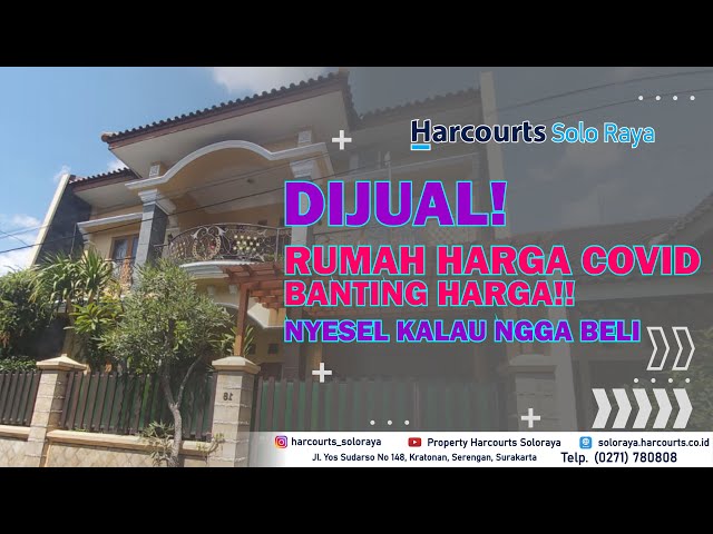 REVIEW JUAL RUMAH MEWAH Harga Covid Luas 174m2 Siap Lokasi Gentan Solo