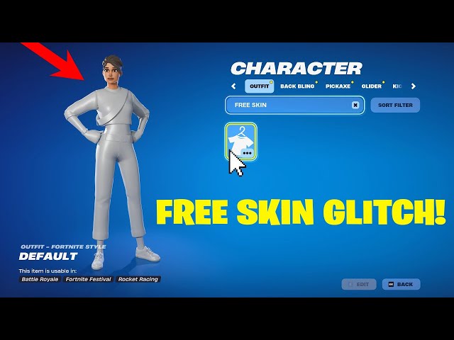 How to get ALL WHITE DEFAULT SKIN in Fortnite! (Free Skin Glitch)