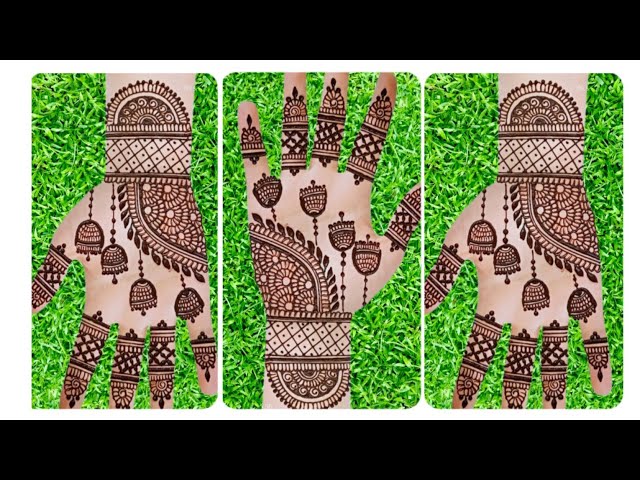 Easy jhumka mehndi design for beginners /// Jhumka special mehndi ki design