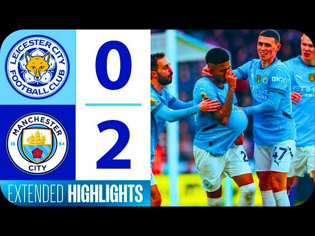 Erling Haaland Goal | Leicester vs Manchester City 0-2 Highlights | Premier League 2024/25.