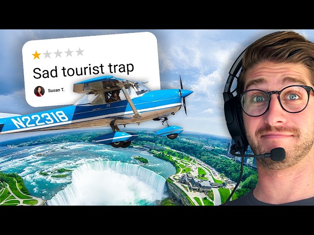 I flew OVER Niagara Falls!! US vs Canada—more fun??