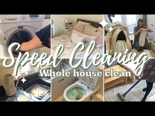 ✨ WHOLE HOUSE CLEAN WITH ME UK // SPEED CLEANING MY MESSY HOUSE // HOMEMAKING 2021✨