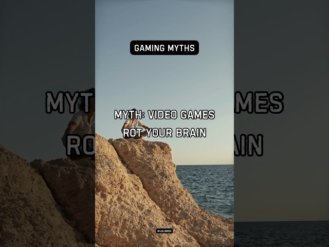 Myth: Video games rot your brain #funfacts #myths #facts #jokes #gaming #game