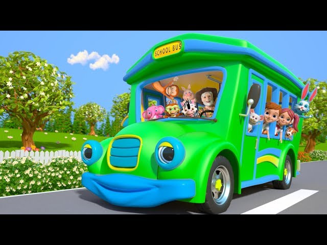 Wheels on the Bus | Kindergarten Nursery Rhymes for Children | Cartoons for Kids | Little Treehouse