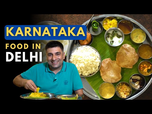 EP 12 Karnataka Sangh Delhi | Karnataka food in Delhi | Podi Dosa, Raagi Dosa, Maharaja Thali