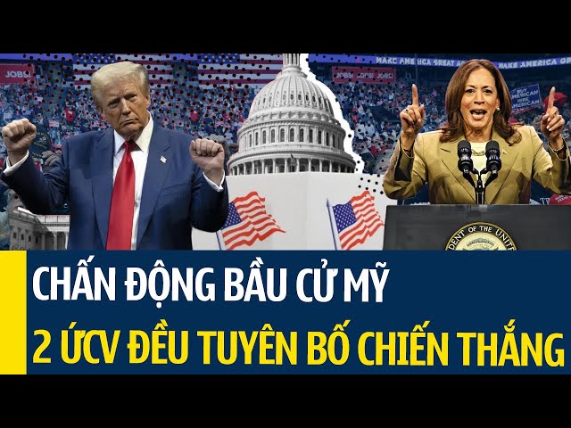 CHẤN ĐỘNG BẦU CỬ MỸ: Kịch bản thảm khốc nhất lịch sủ, 2 ỨCV đều tuyên bố chiến thắng