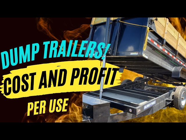 Dump Trailers! Cost and Profit For The Business! #construction #contractor #smallbusiness