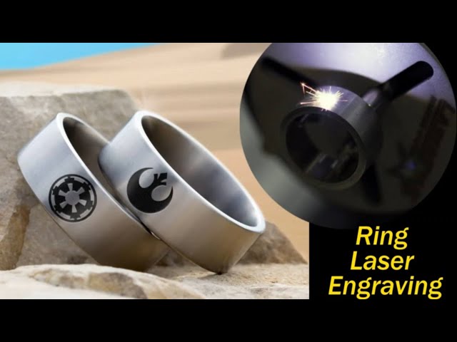 Silver Ring Engraving with Laser Marker | Jewelry ring laser engraving machine