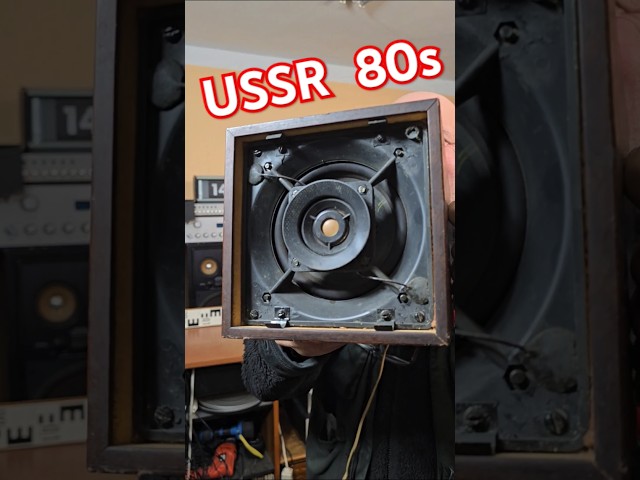 80s Vintage Rare USSR SPEAKER BOX Radiotehnika 6AC-2 Sound Test