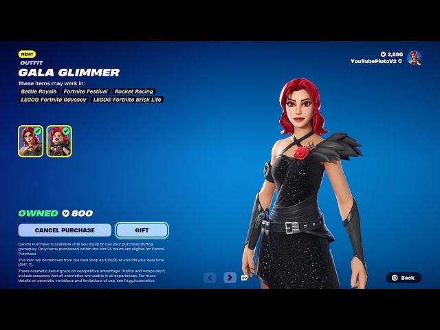 NEW GALA GLIMMER SKIN! NEW Fortnite Item Shop Today [January 26th, 2025]