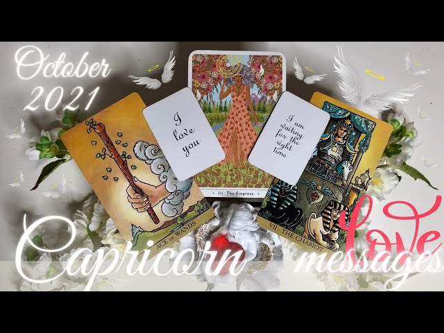 CAPRICORN LOVE MESSAGES 💌 YOUR READING MADE ME CRY, CAP!!! LOVE TAROT READING OCTOBER 2021 SOULMATES