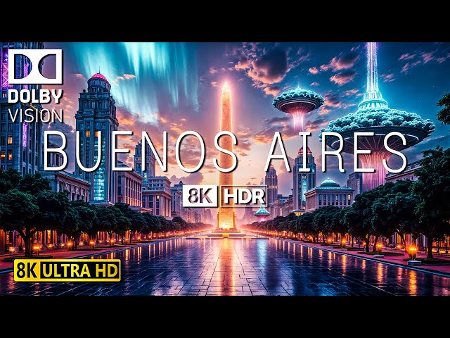 🌆 BUENOS AIRES, ARGENTINA | 8K HDR 60FPS DOLBY VISION: A Dazzling Urban Symphony