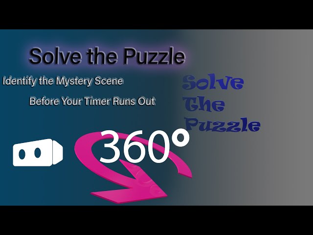 Solve the Puzzle Game - Topic: Japanese Pop Culture in VR 360 #virtualreality