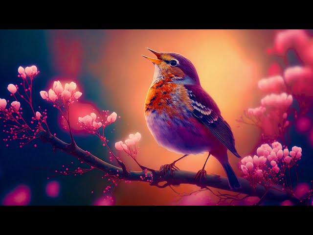 1 Hour Morning Music with Piano and Bird Song [4k] (Relaxing Music)