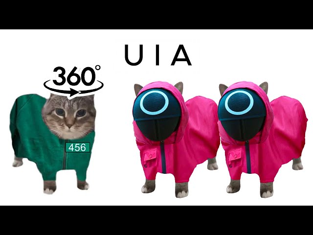 360º VR - OIIAOIIA CAT x Mingle Game Song / Uia Cat x Squid Game 2 | OIIAOIIA Cat in Squid Game 2