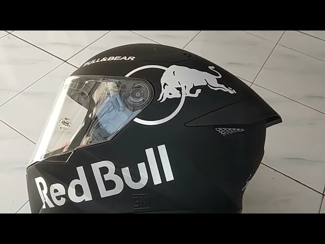 STIKER CUTING HELM | RED BULL CONCEPT