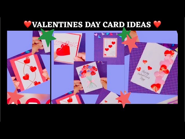 5 EASY Valentine’s Day CARD IDEAS ❤️