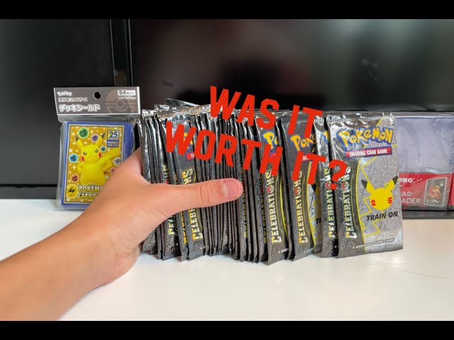 opening the Pokémon 25th Anniversary Booster pack Opening