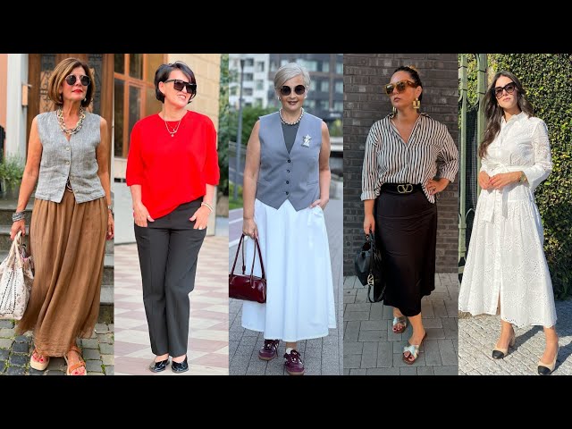 Natural Older Women OVER 50 60 70 |Summer Fashion 2024 For Women