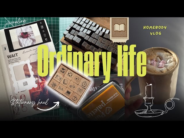 Ordinary days in my life | 📓 reading journal set up, new stationary, book haul