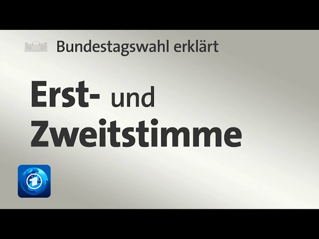 Bundestagswahl erklärt: Erst- und Zweitstimme