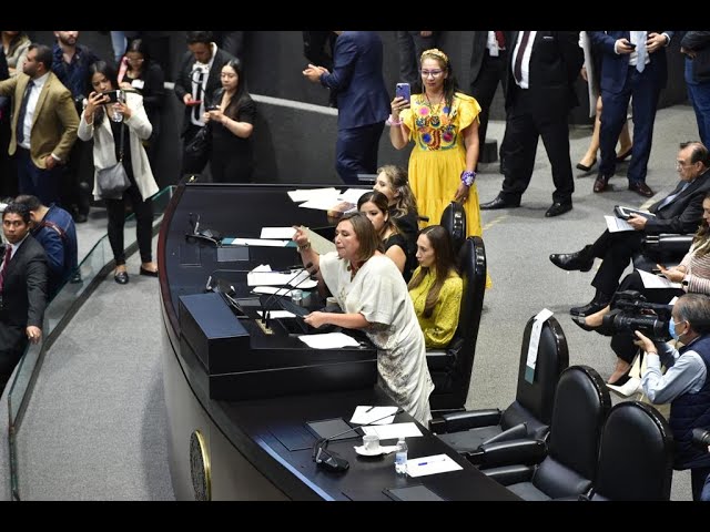 Senadora Xóchitl Gálvez Ruiz al ofrecer posicionamiento del GPPAN, en la sesión de Congreso General