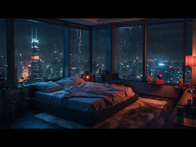 "3 Hours of Relaxing Thunderstorm and Rain Sounds in a Beautiful Bedroom | Sleep and Relaxation"