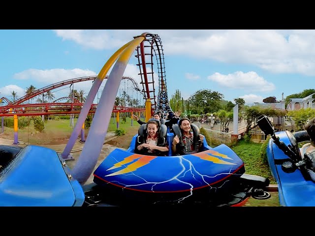 POV NAIK WAHANA HALILINTAR DUFAN 5X LOOPING ⚡️ | 360° VIEW