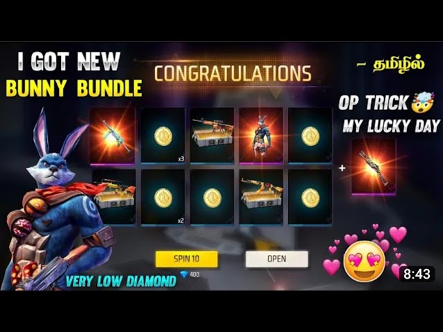 Bunny warrior bundle free fire 🔥