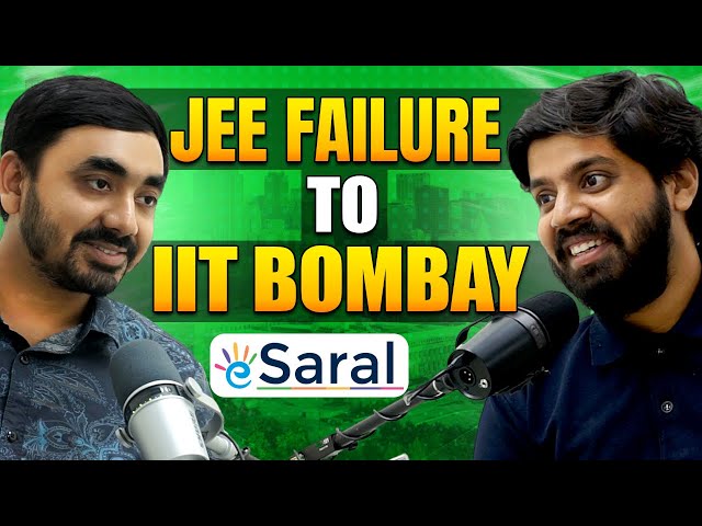 🎙️Journey from JEE Failure to IIT Bombay | Podcast with Prateek Sir | How eSaral Started🤔 | #kota