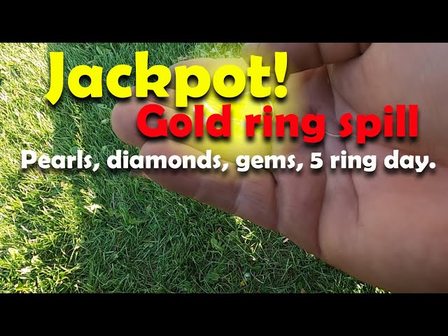 #78 Gold ring spill found metal detecting a 5 ring day.  #goldrings #metaldetecting #goldjewelry