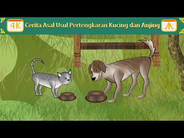 Cerita Asal Usul Pertengkaran Kucing dan Anjing | Airplane Tales Indonesian