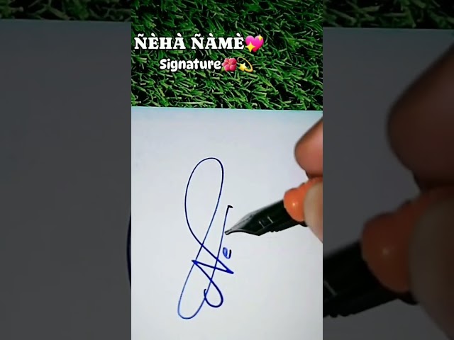 Neha name signature style #signature #shorts #signoartist #viral #arts #artsandcrafs