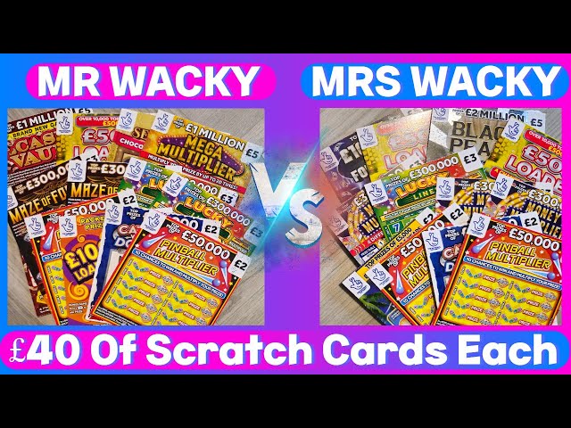 Scratch Cards: Mr vs Mrs SCRATCHCARD Battle. WHO WINS? 🎉