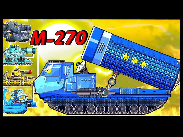 Dragon Tank & Kv44 VS Monster M270 | Arena Tank Cartoon