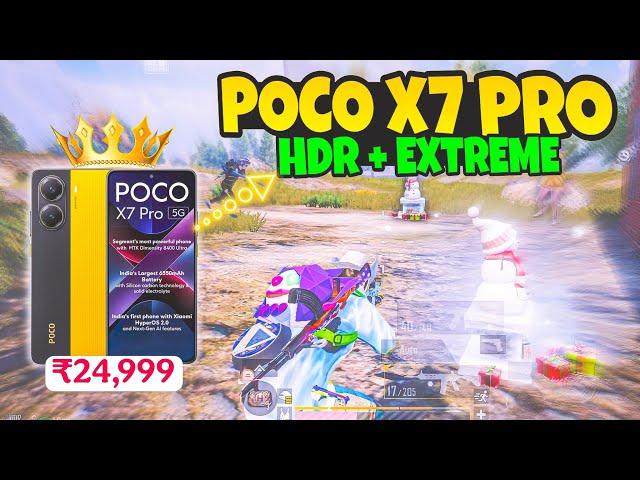 🔥Poco X7 Pro 5G: The Ultimate BGMI HDR+ Extreme Showdown!