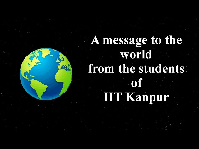 Time for nature |A message by students of IIT Kanpur | by Moral of the story is