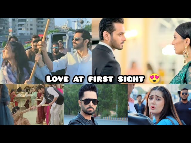 Love at first sight in Pakistani dramas 😍 | Mashup | Jafaa | Mein | Tere bin | Kaisi teri khudgharzi