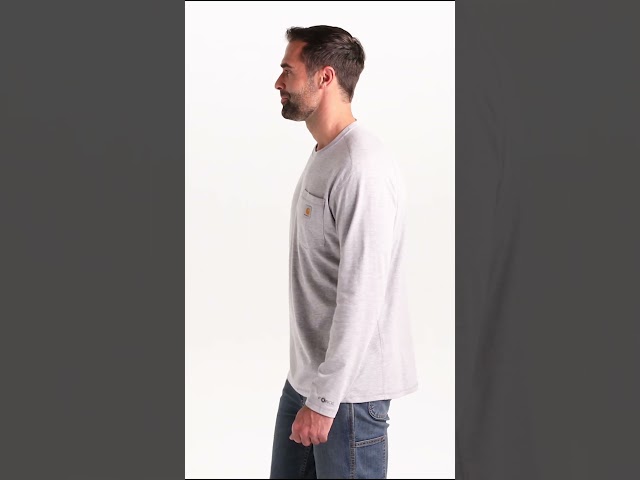 Carhartt Screen Printed Force Long Sleeve Pocket T-Shirt - For Men - Buy at ApparelnBags.com