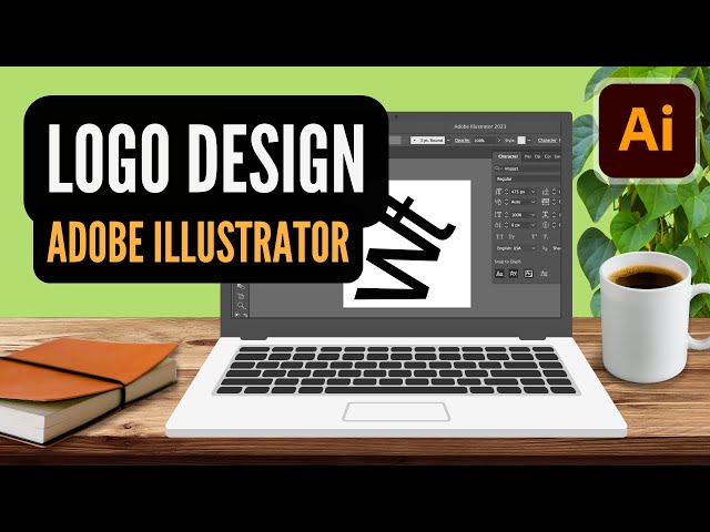 How to Logo Design with Letters in ILLUSTRATOR // Text Basics Adobe Tutorial