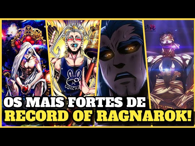 TOP 10 PERSONAGENS MAIS FORTES DE RECORD OF RAGNAROK! (SHUUMATSU NO VALKYRIE)