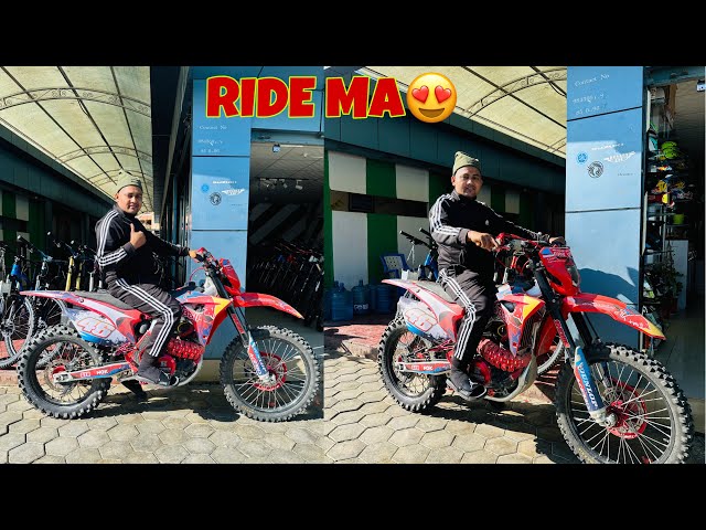 RAJKUMAR THAPA MAGAR KO BIKE DHARI PAXI DIRT RIDE😍| AJIT VLOGS