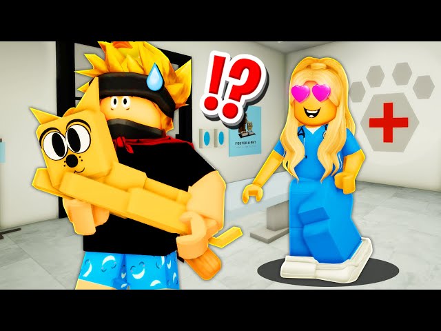 I Worked at the VETS.. Owner Had a CRUSH on me in Roblox BROOKHAVEN RP!!